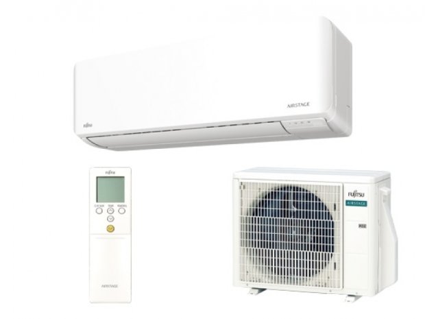 FUJITSU AIRSTAGE ASEH07KMCG/AOEH07KMCG (kültéri + beltéri egység) Oldalfali split klíma WIFI 2.0 kW Hősz. Inver. R32